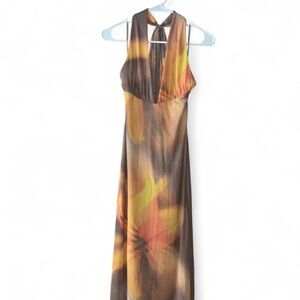 Zara Backless Floral Dress